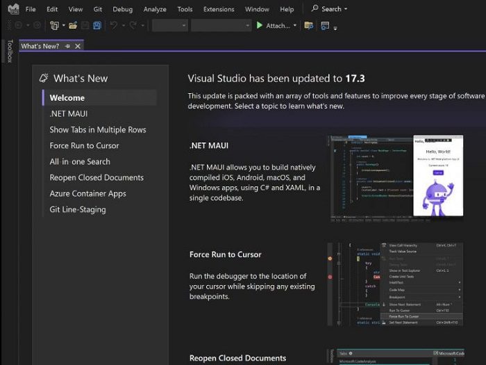 微软正式推出Visual Studio 2022